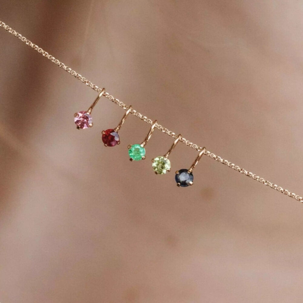 Photo de Petit Péridot - or jaune 18 carats