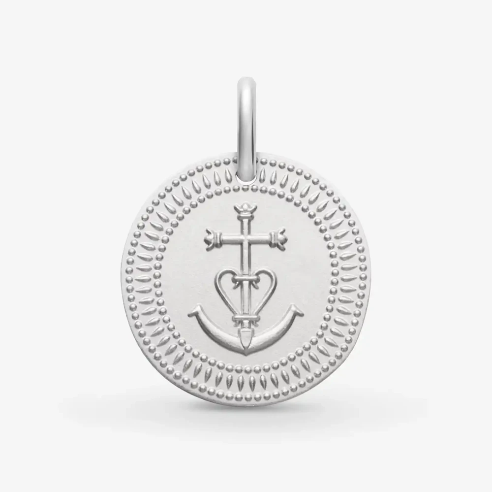 Photo de Médaille Galet Croix de Camargue - Argent