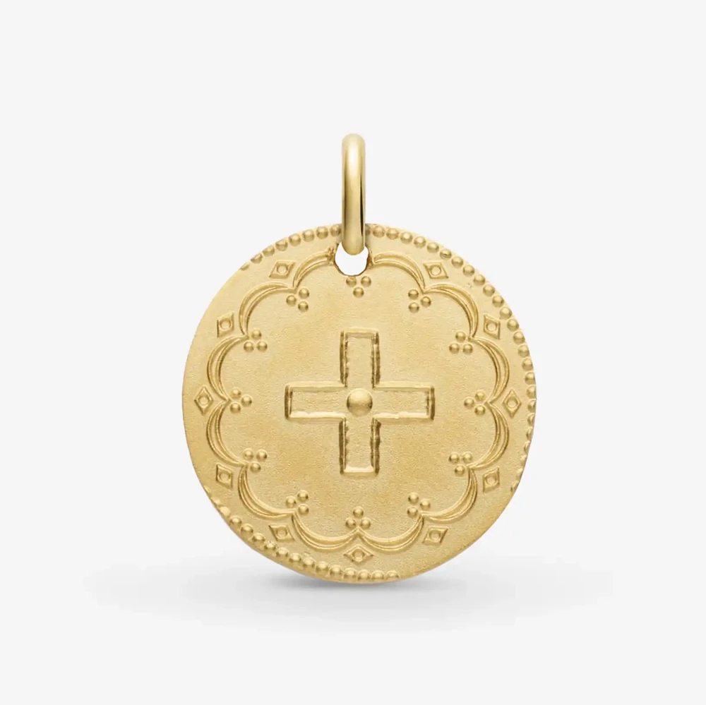 Photo de Médaille Croix Renaissance - Or jaune 18 carats