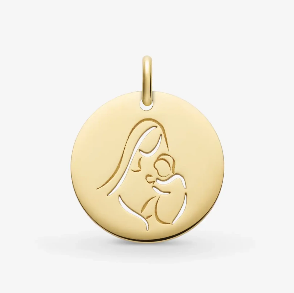 Photo de Médaille vierge de douceur - or jaune 18 carats