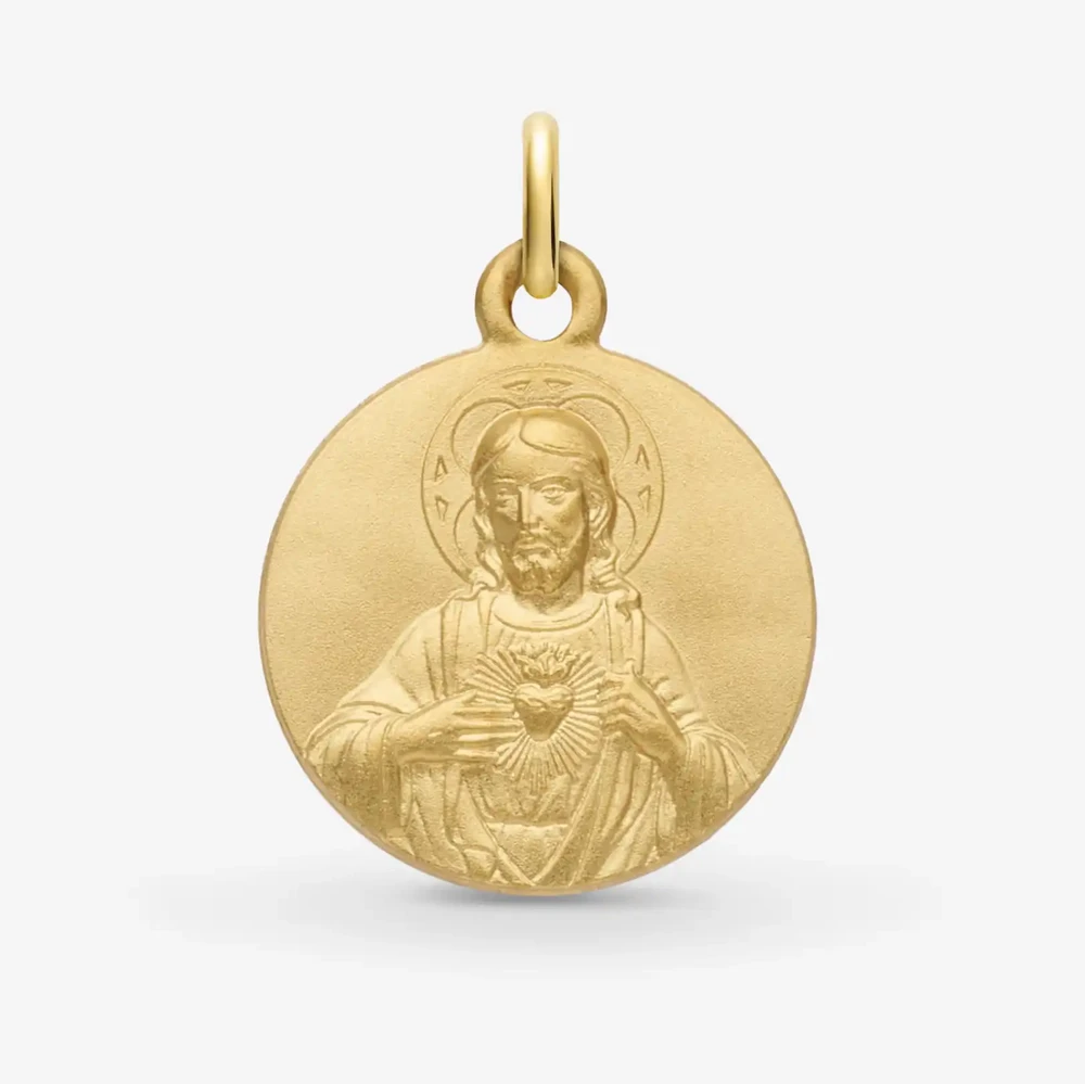 Photo de Médaille scapulaire - or jaune 18 carats
