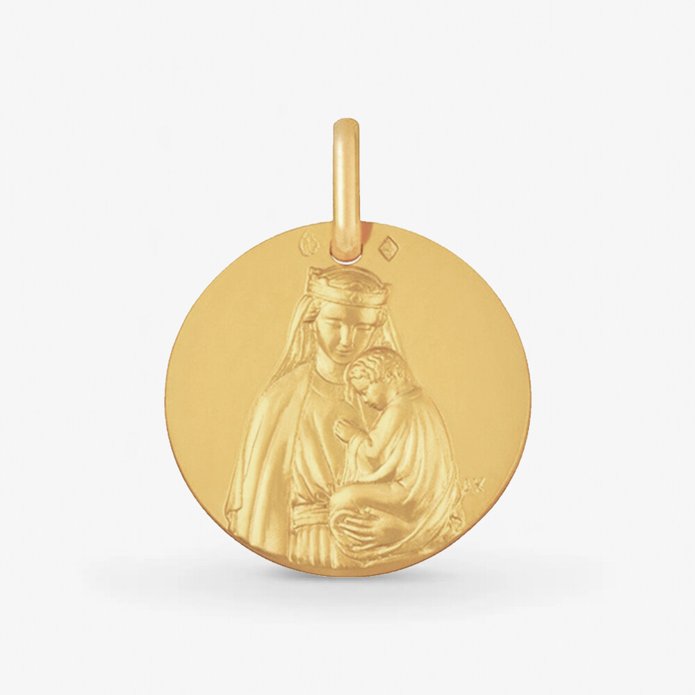 Photo de Médaille notre dame de la sagesse - or jaune 18 carats