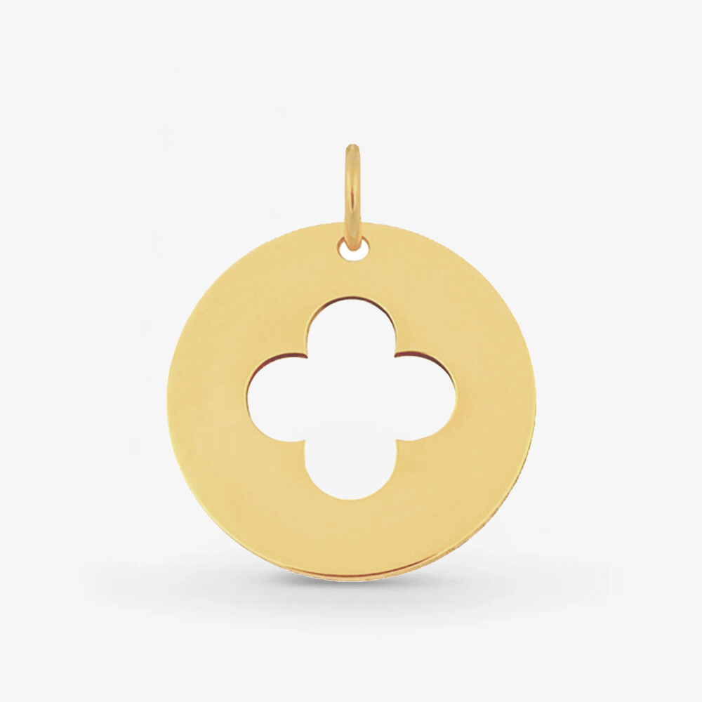 Photo de Pendentif croix romane avec bélière - or jaune 18 carats