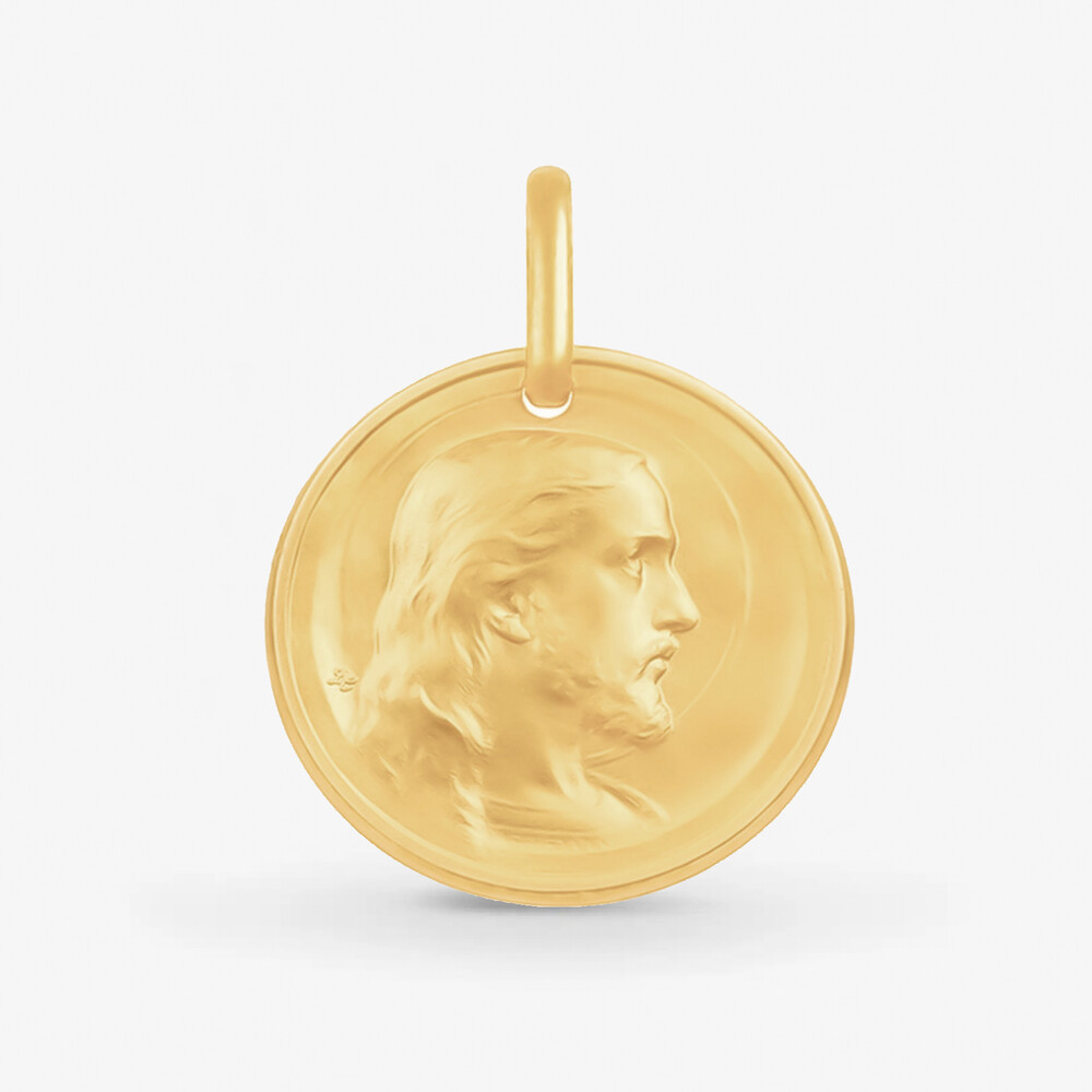 Photo de Médaille doux seigneur - or jaune 18 carats