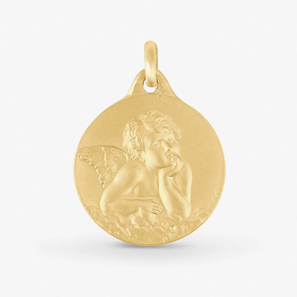 Photo de Médaille Ange Raphaël - Or jaune 9 carats