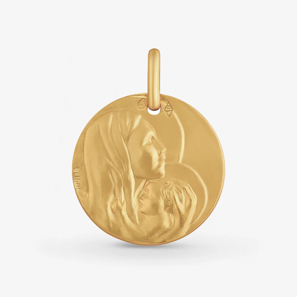 Photo de Médaille notre dame du bel amour - or jaune 18 carats