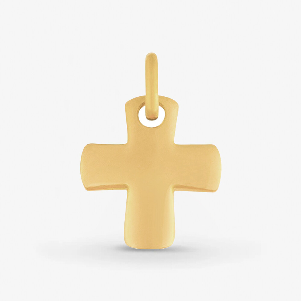 Photo de Croix grecque - or jaune 18 carats