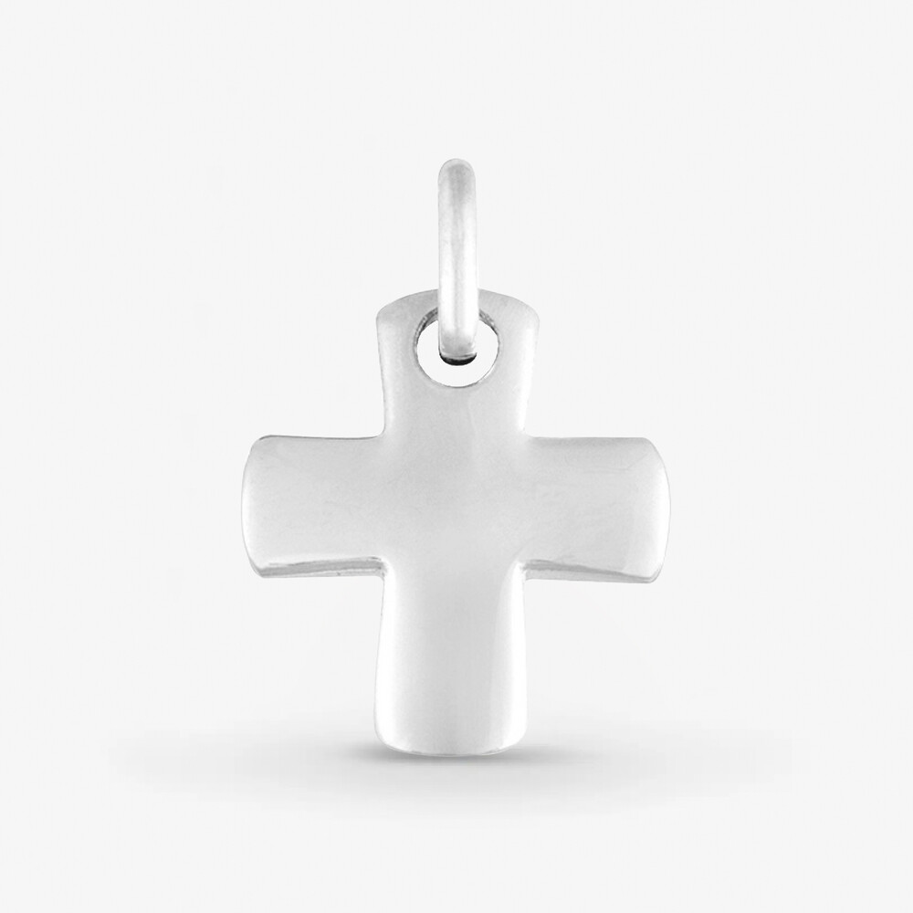 Photo de Croix grecque - or blanc 18 carats