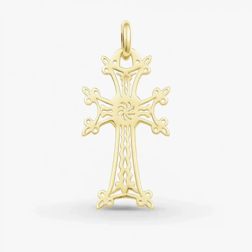 Photo de Croix Arménienne - or jaune 18 carats
