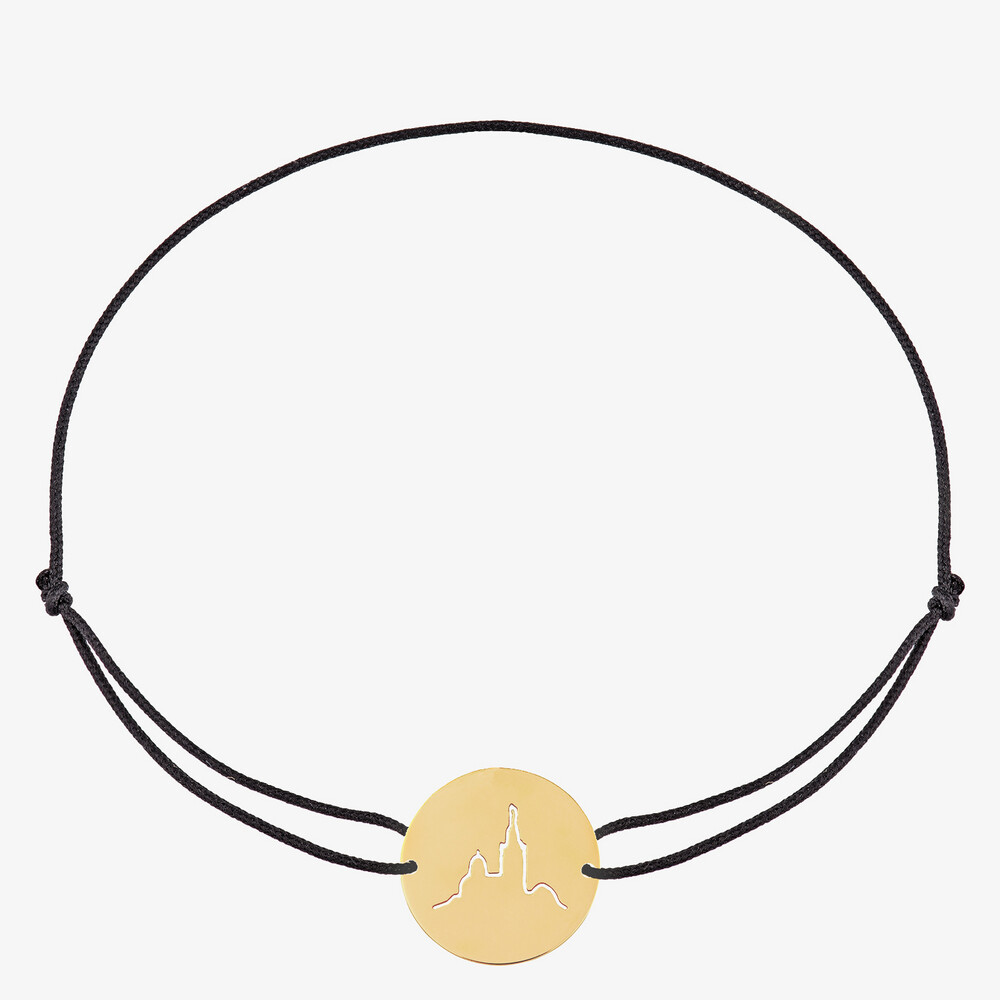 Photo de Bracelet cordon Notre Dame de la Garde - or jaune 18 carats
