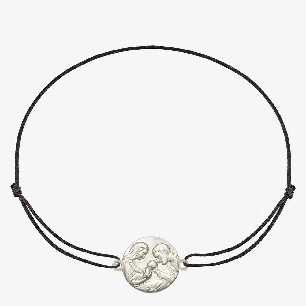 Photo de Bracelet cordon Sainte Famille de Nazareth - argent