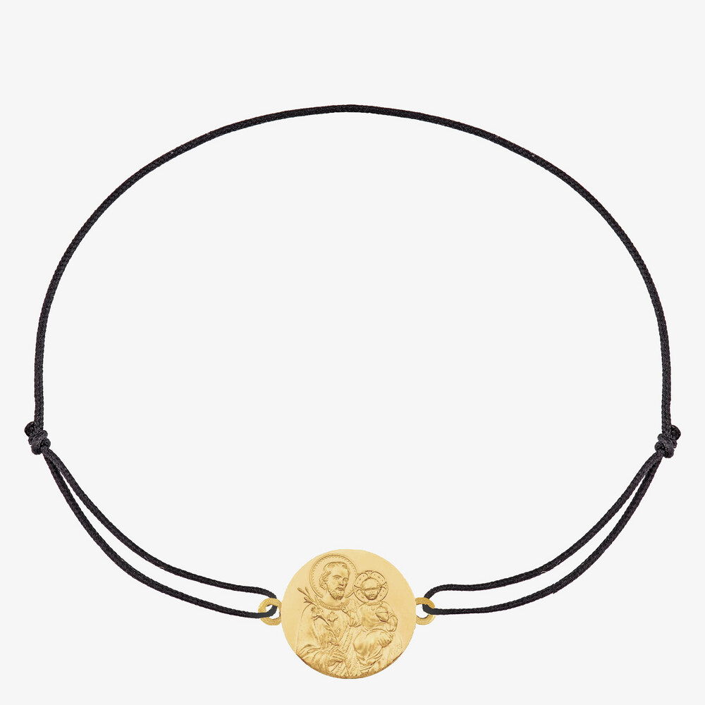 Photo de Bracelet Cordon Saint joseph - or jaune 18 carats