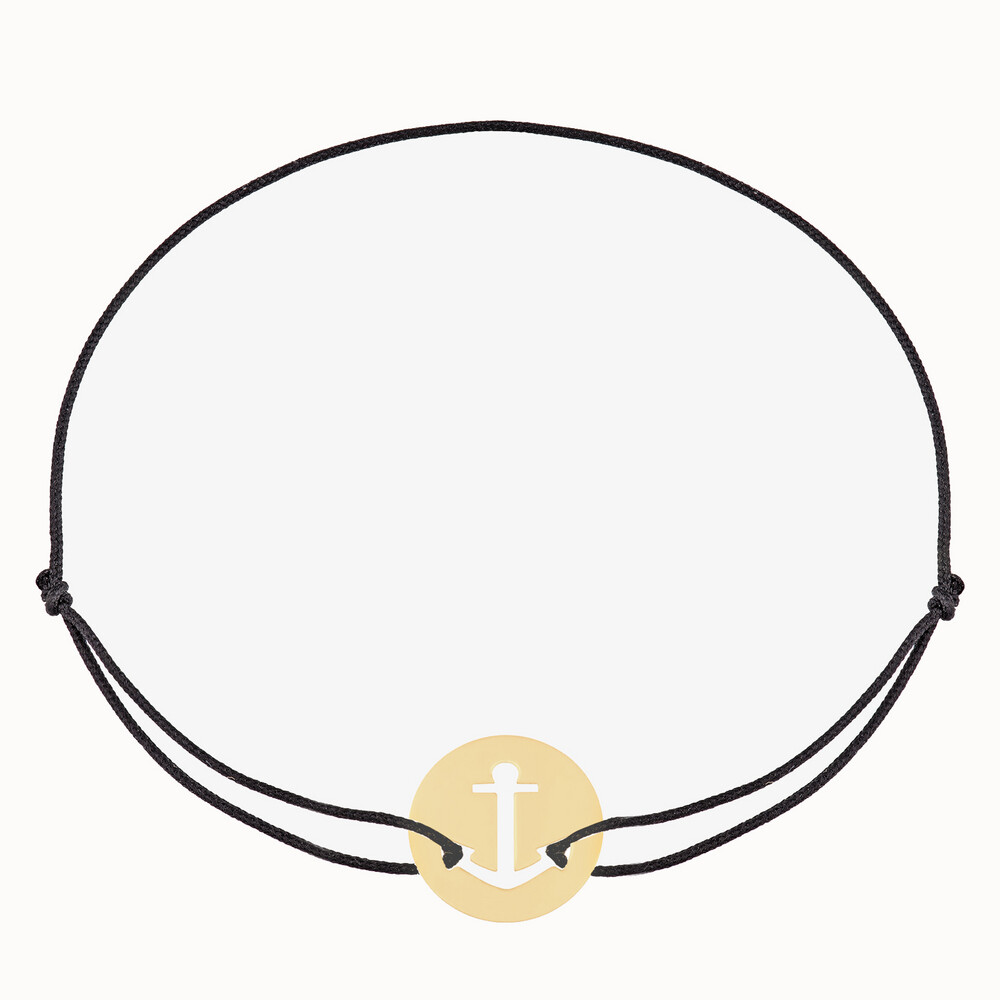 Photo de Mini ancre - or jaune 18 carats