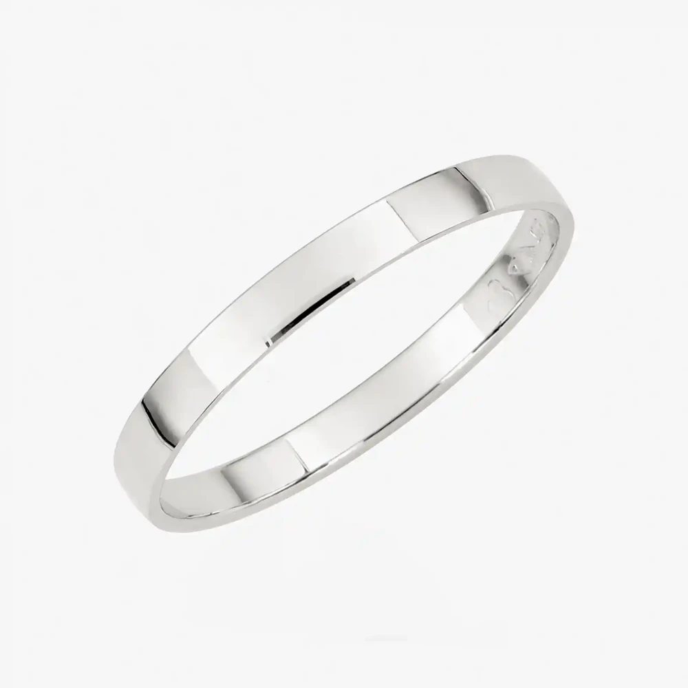 Photo de Alliance Ruban - or blanc 18 carats