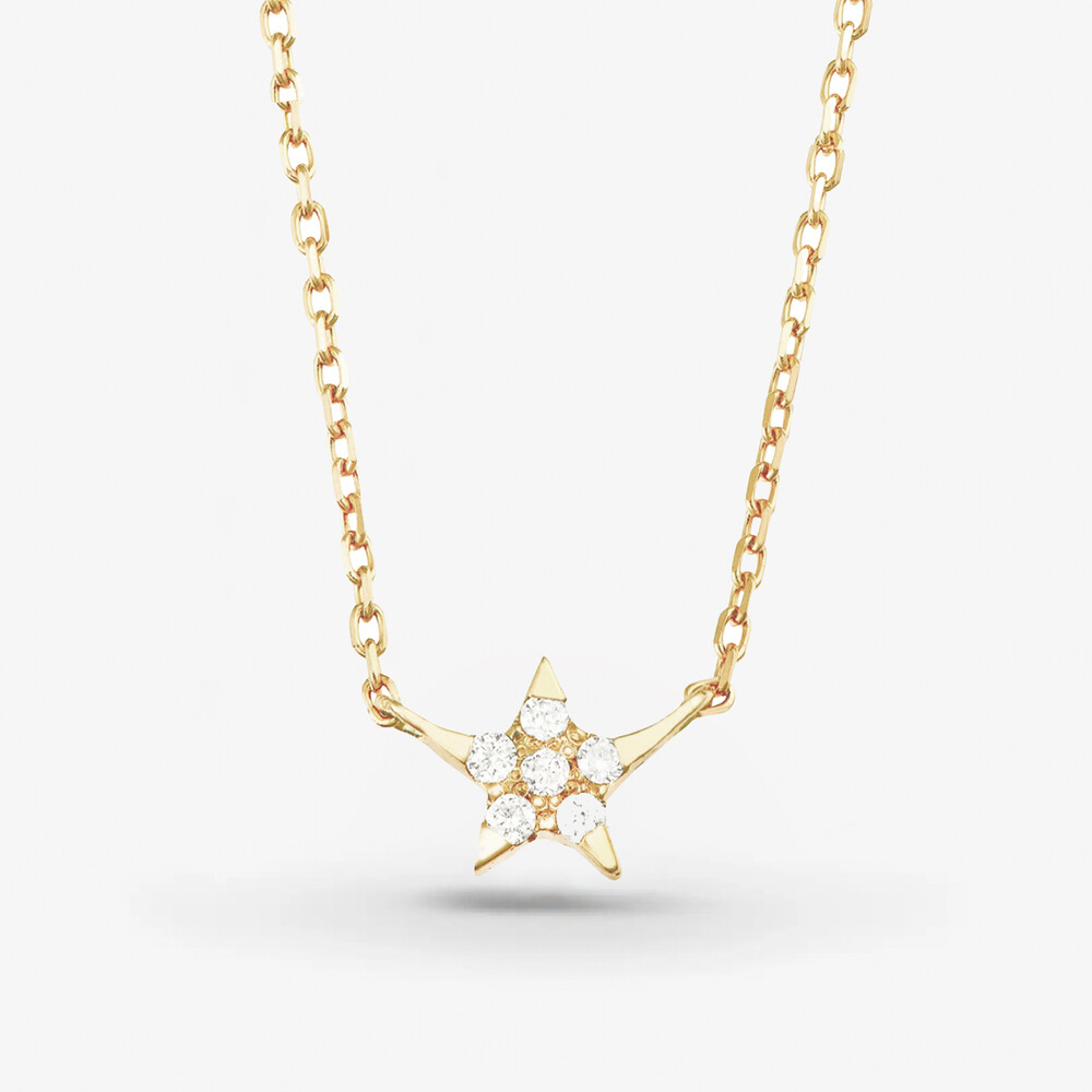 Photo de Collier enfant étoile Emilie - or jaune 10 carats
