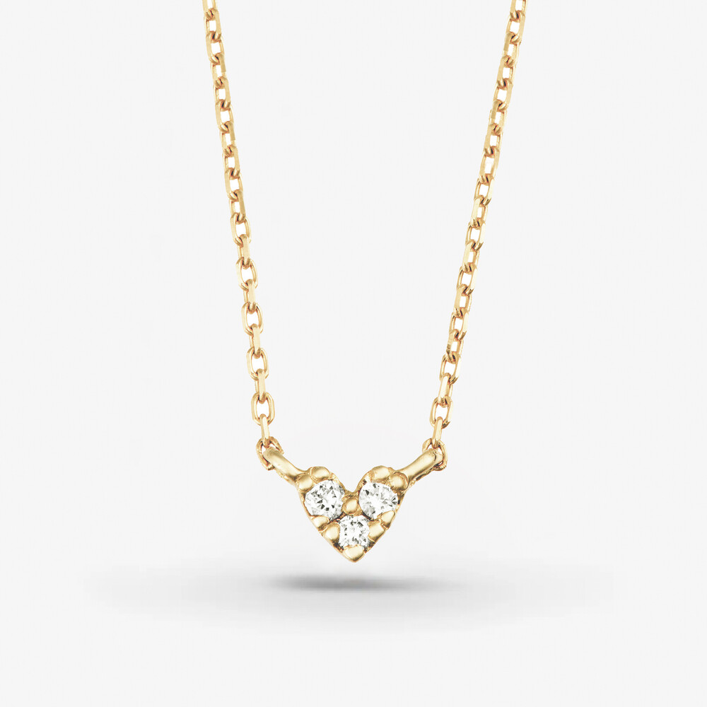 Photo de Collier enfant coeur Lucie - or jaune 10 carats