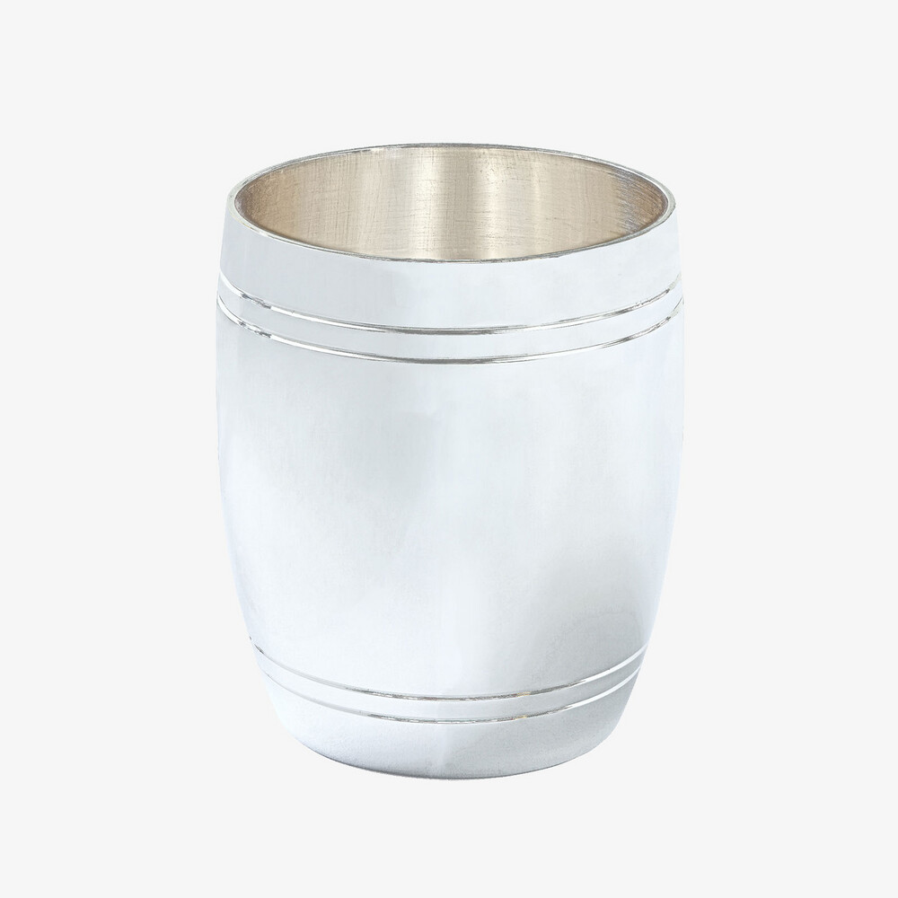 Photo de Timbale tonneau filet - argent