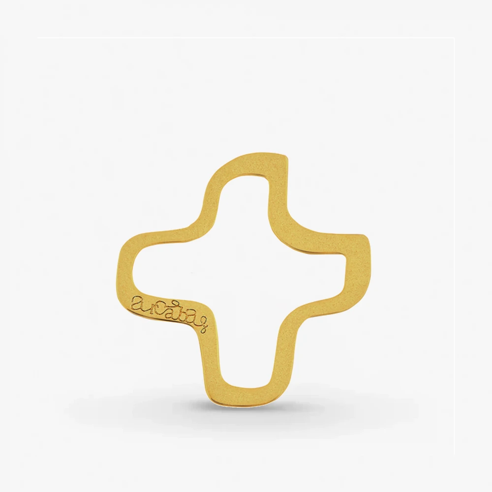 Photo de Pendentif croix Arcabas évidée - or jaune 18 carats