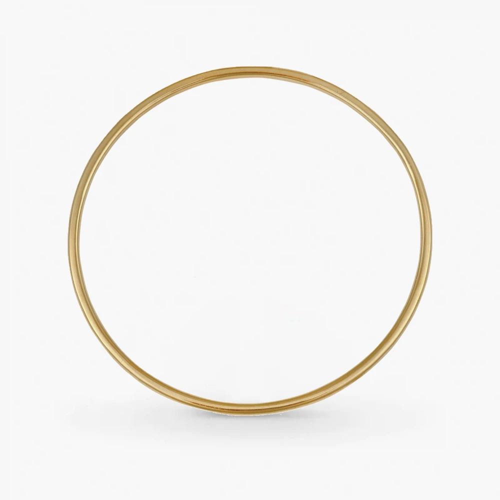 Photo de Bracelet jonc massif - fil 1.5mm - or jaune 18 carats