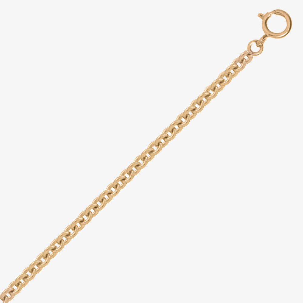 Photo de Chaine forçat rond - or rose 18 carats