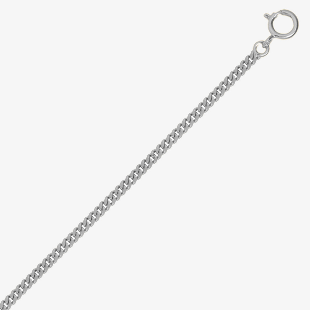 Photo de Chaine gourmette - Or blanc 18 carats