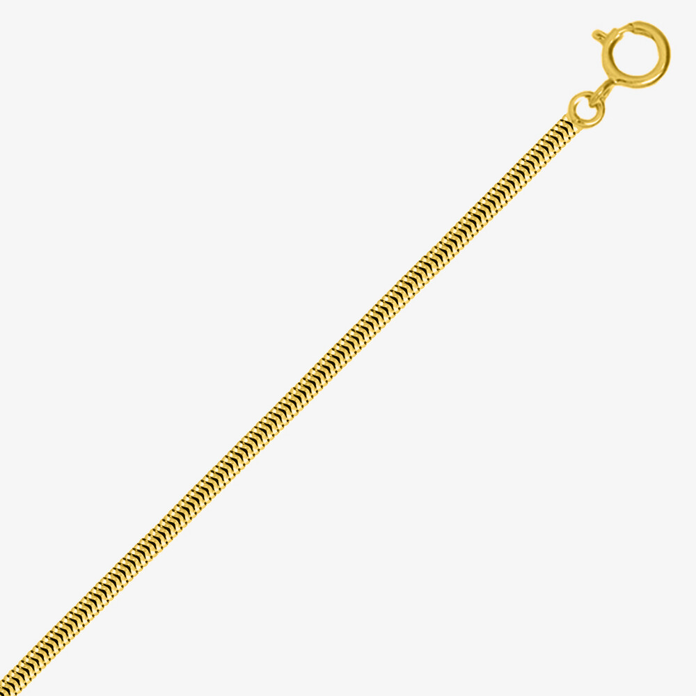 Photo de Chaine serpentine - Or jaune 18ct