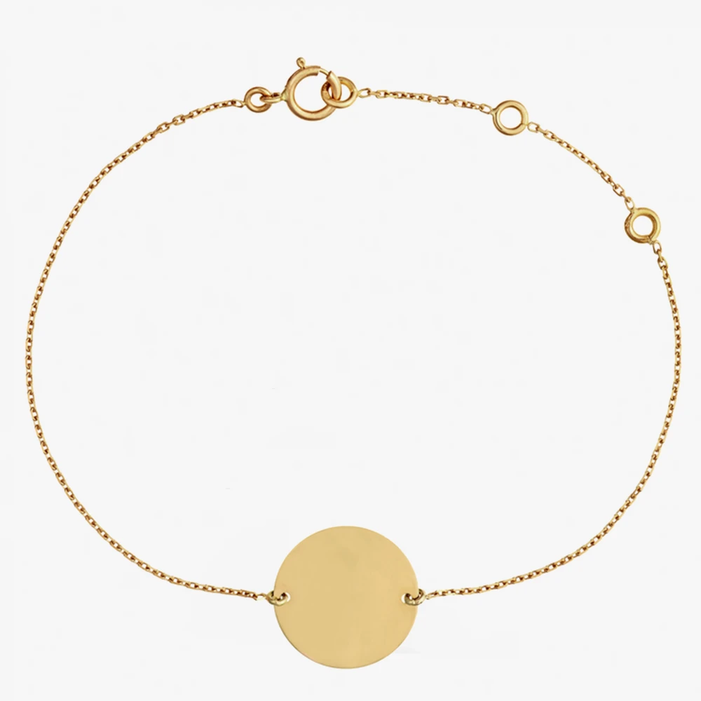 Photo de Gourmette bébé - or jaune 18 carats