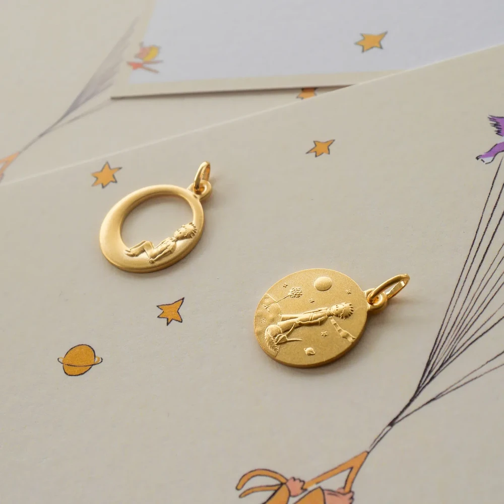 Photo de Médaille Petit Prince ajourée - Vermeil
