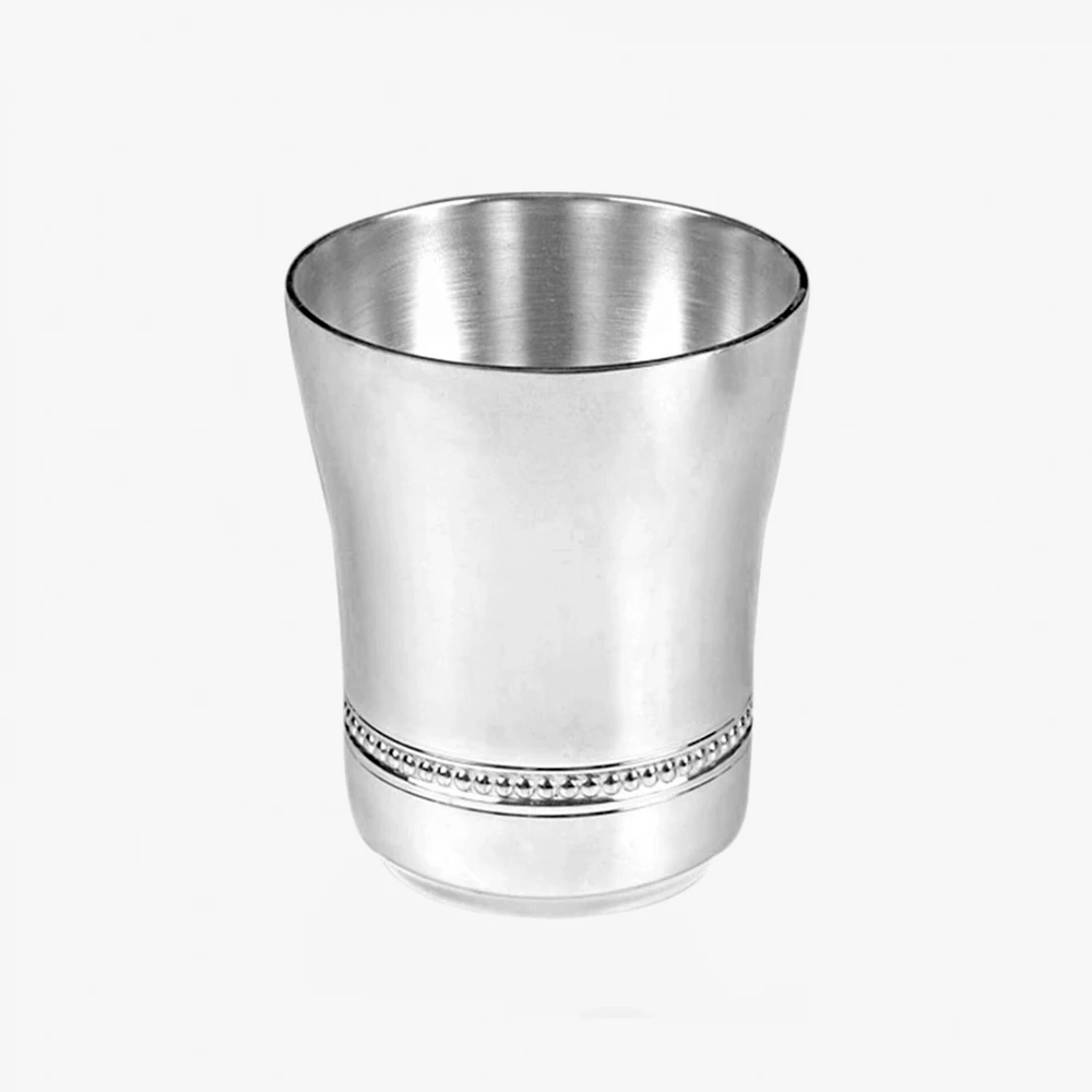 Photo de Timbale perles - métal argenté