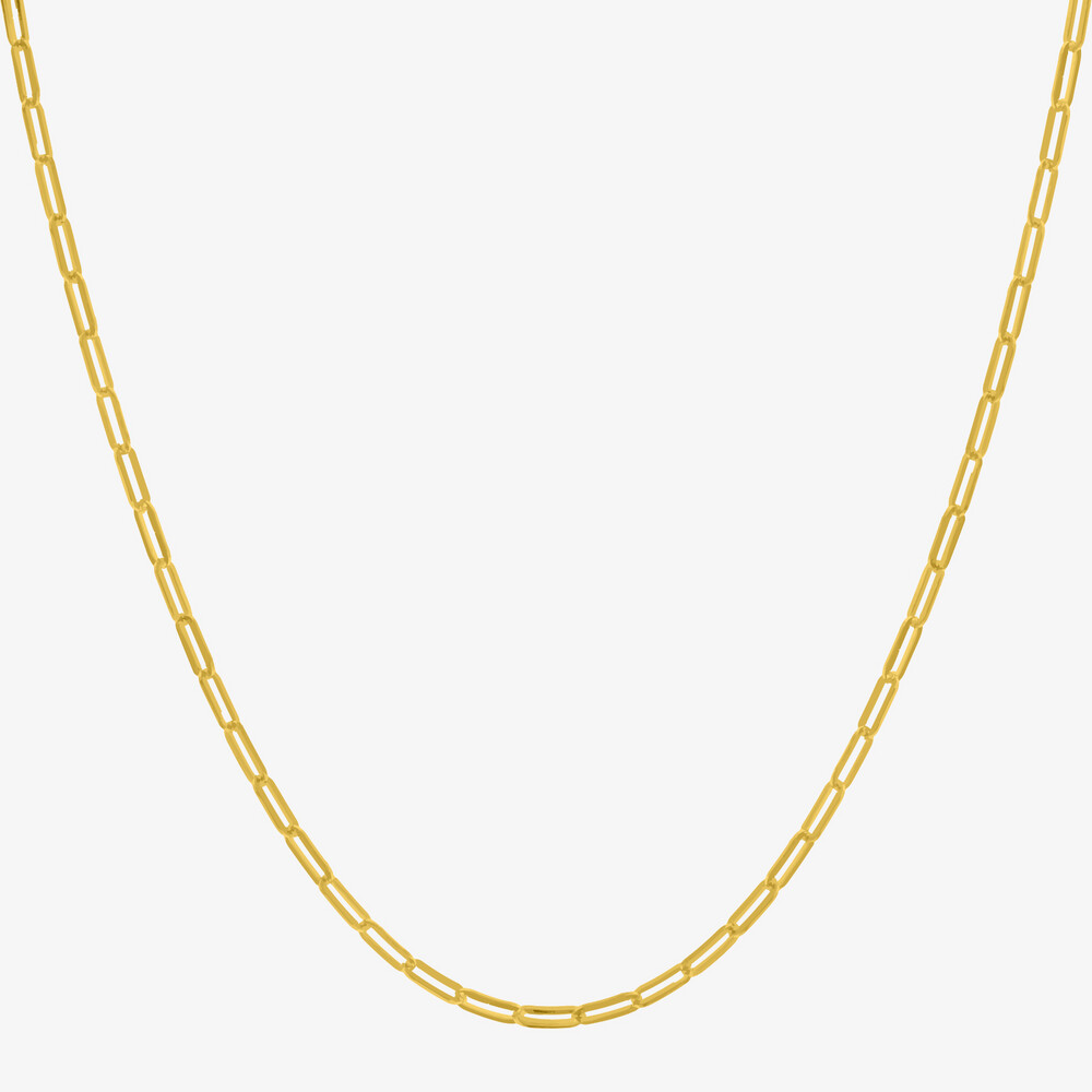 Photo de Chaine gourmette cheval - Or jaune 9ct