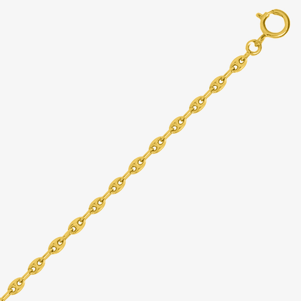 Photo de Chaine grain de café - Or jaune 9ct