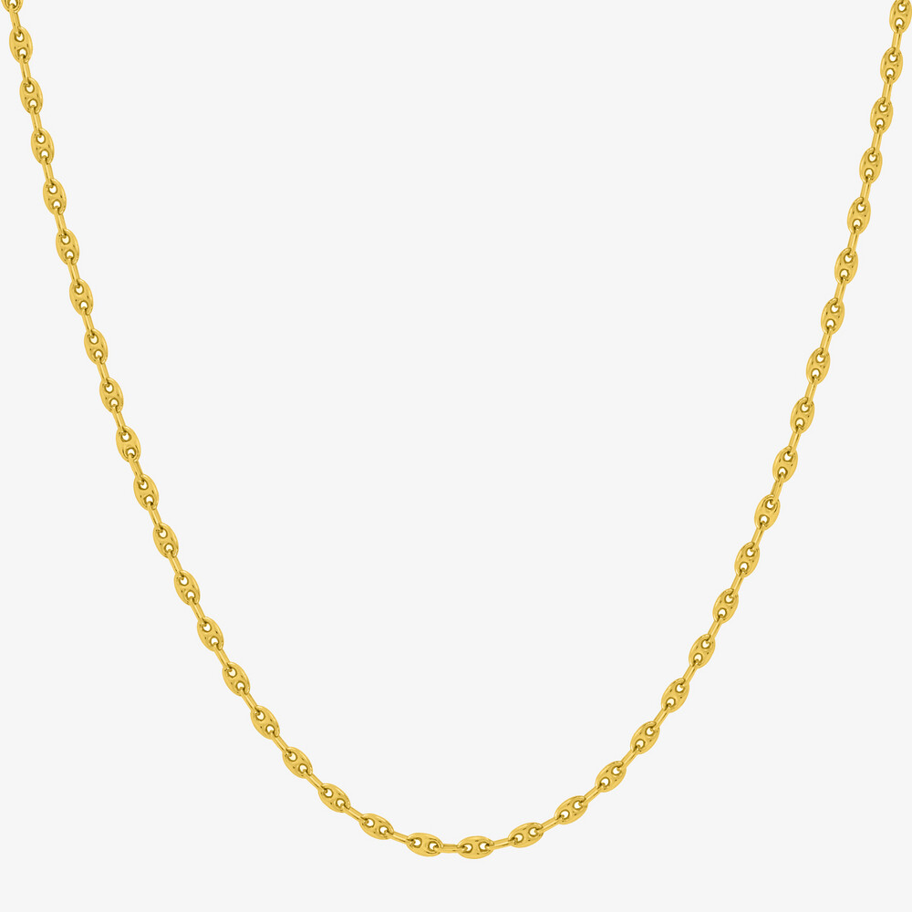Photo de Chaine grain de café - Or jaune 18ct